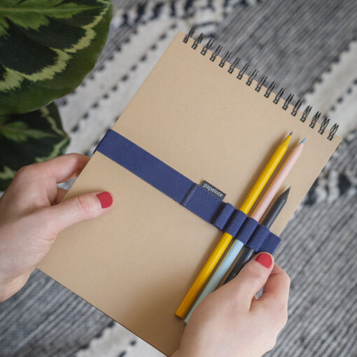 Kroužkový blok Spiral A5 hnědý